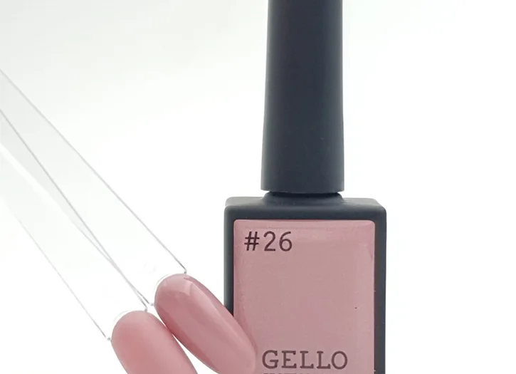 לק ג'ל ג'לו צבע ורוד חום GELLO #26