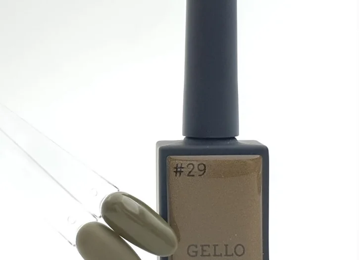 לק ג'ל ג'לו צבע ירוק זית בהיר GELLO #29