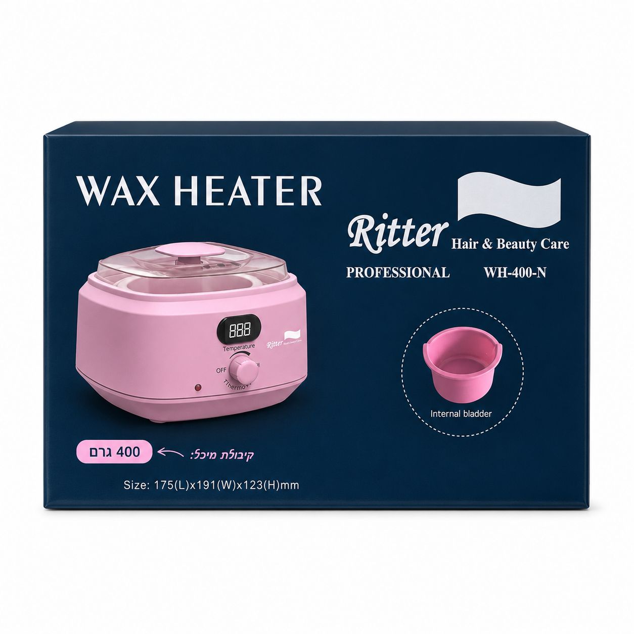 מחמם שעווה דיגיטלי מקצועי Ritter WH-400-N – 400 גרם